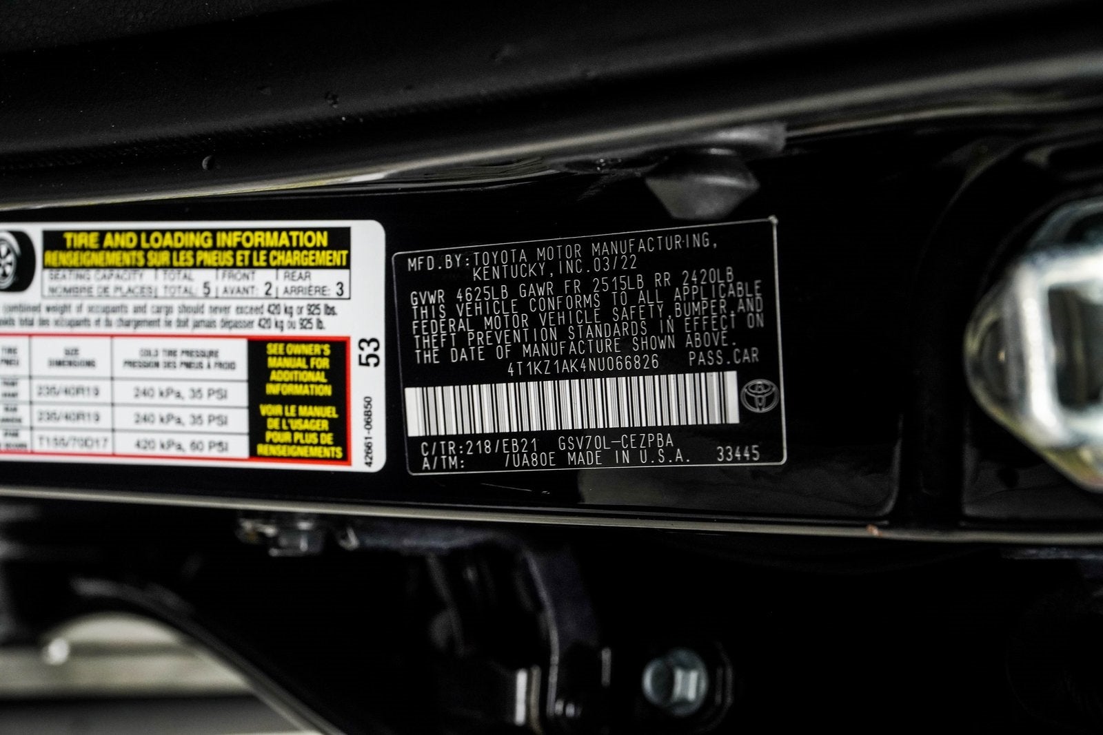 2022 Toyota Camry TRD V6