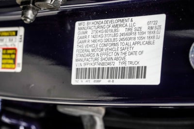 2022 Honda Ridgeline RTL-E