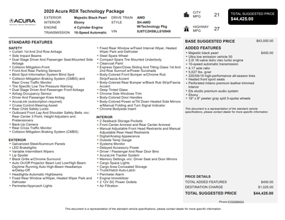 2020 Acura RDX Technology Package SH-AWD