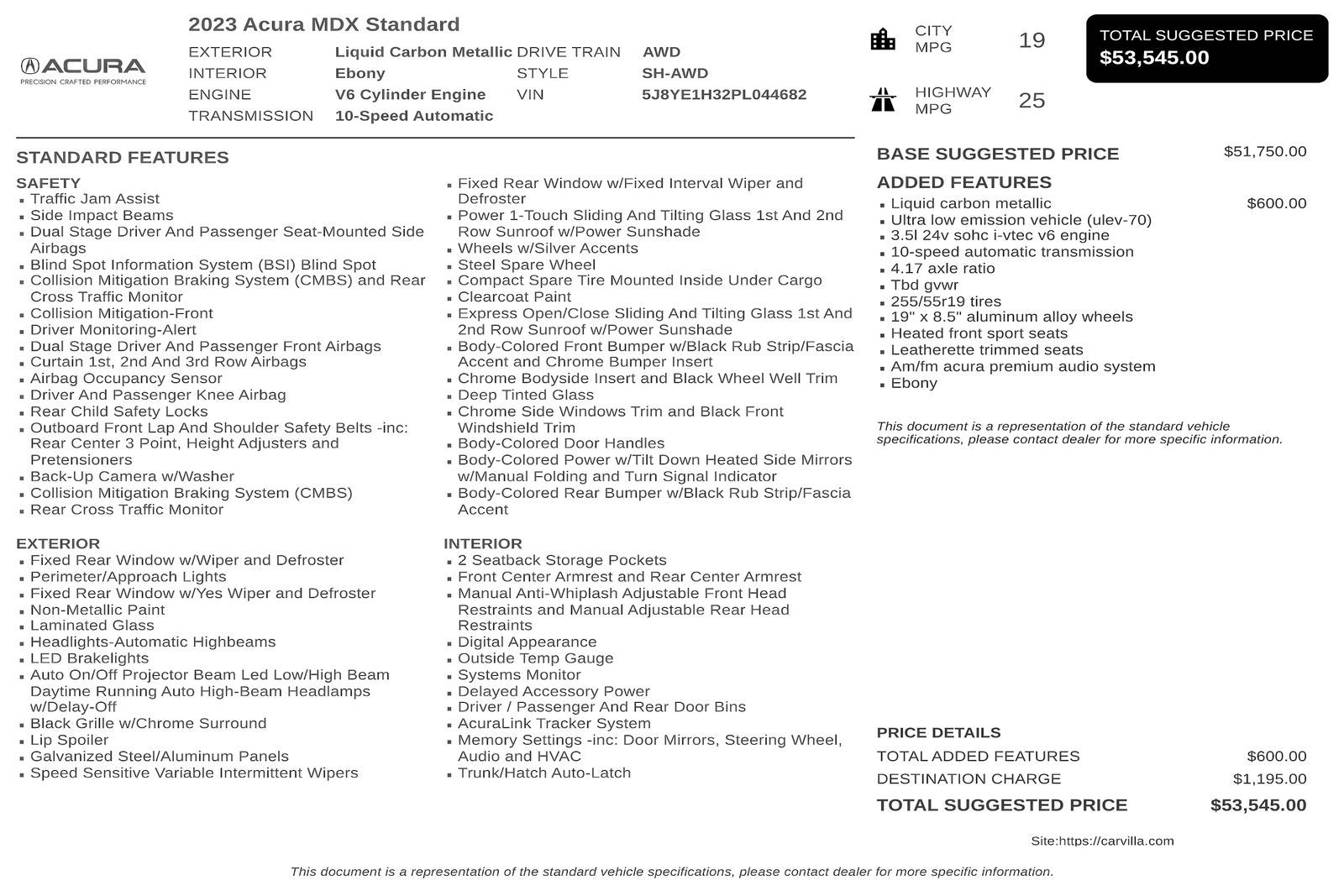 2023 Acura MDX 3.5L SH-AWD