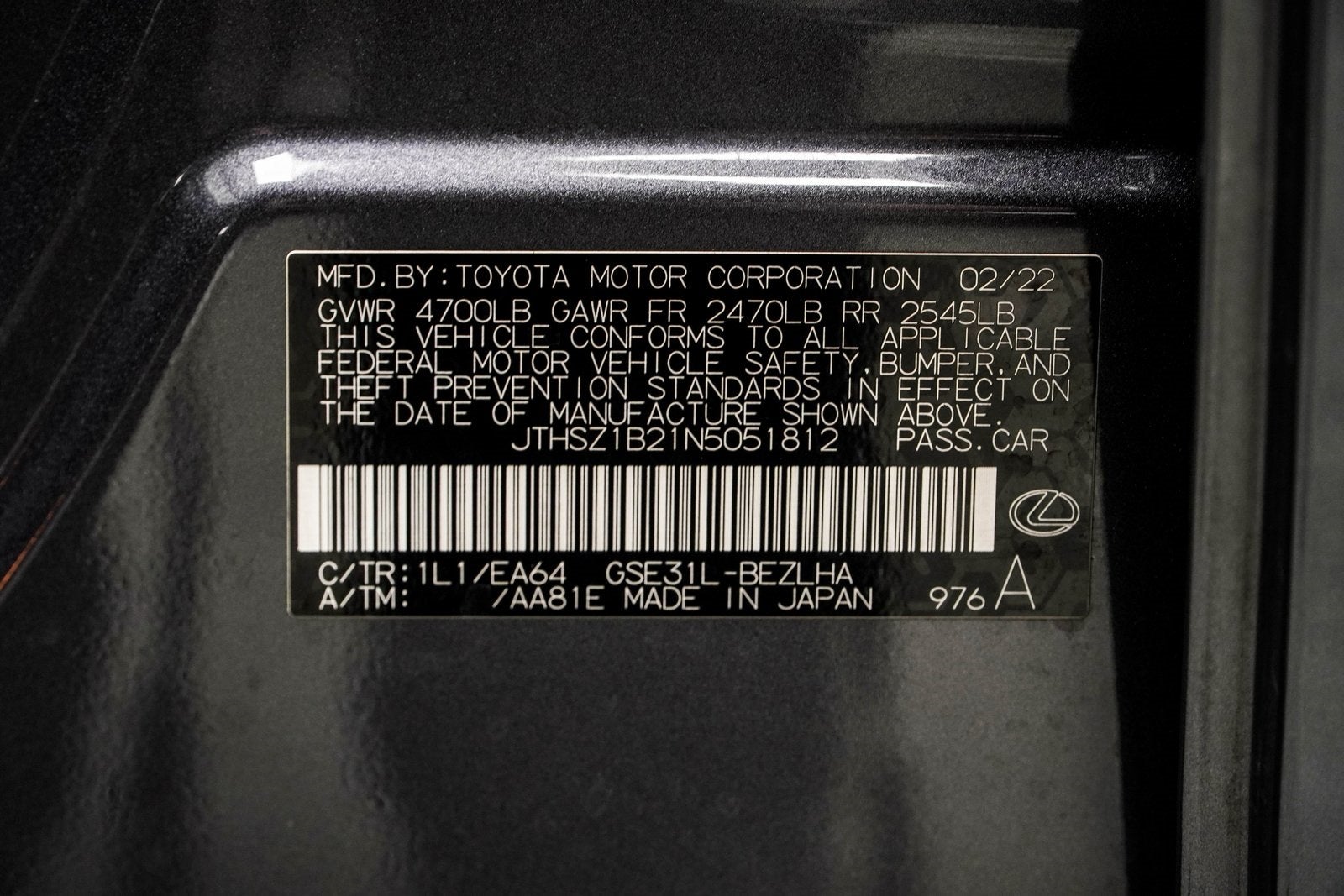 2022 Lexus IS 350 F SPORT