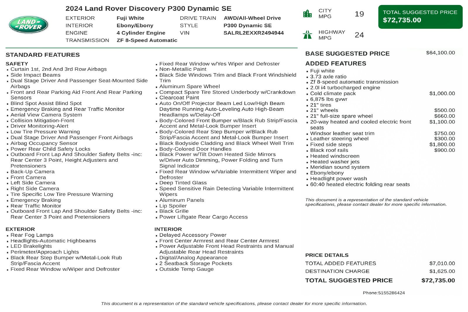 2024 Land Rover Discovery Dynamic SE