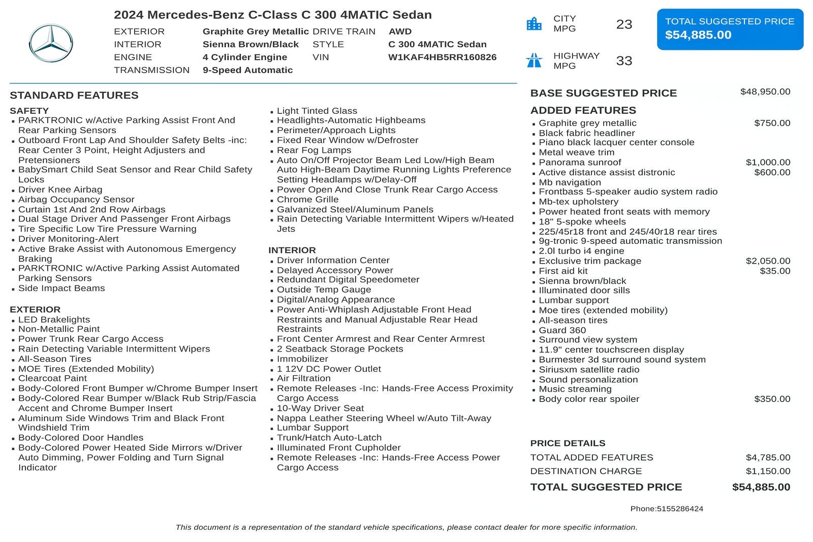 2024 Mercedes-Benz C-Class C 300 4MATIC®
