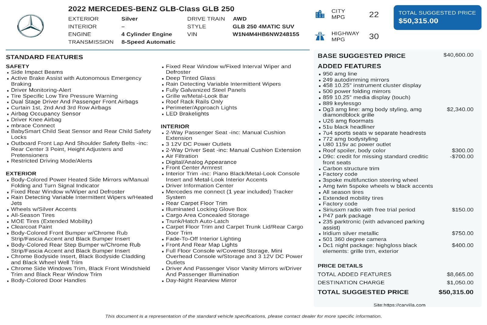 2022 Mercedes-Benz GLB GLB 250 4MATIC®