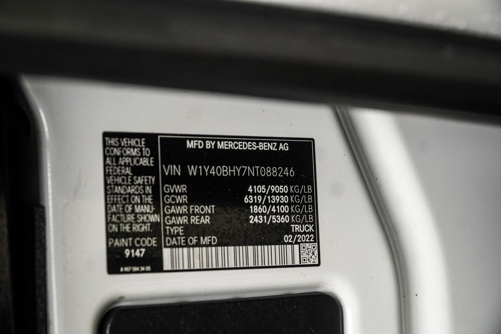 2022 Mercedes-Benz Sprinter 2500 Cargo 144 WB