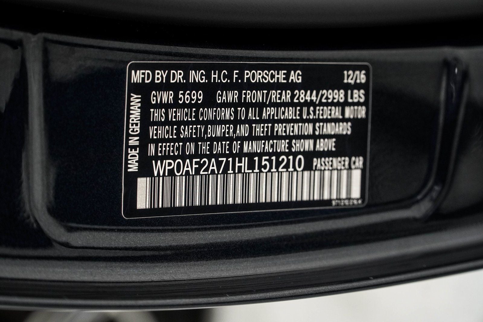 2017 Porsche Panamera Turbo