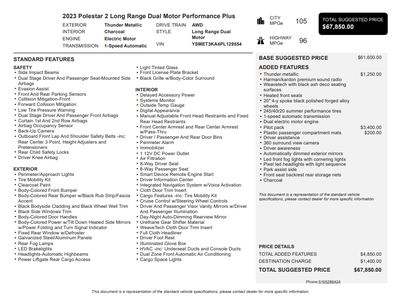 2023 Polestar 2 Long Range Dual Motor Performance Plus