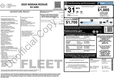 2025 Nissan Rogue SV