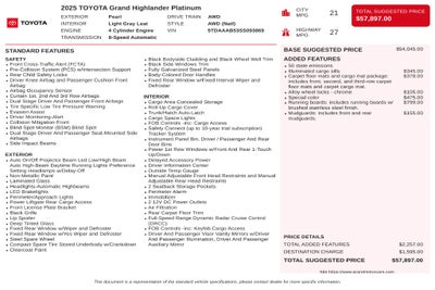 2025 Toyota Grand Highlander Platinum