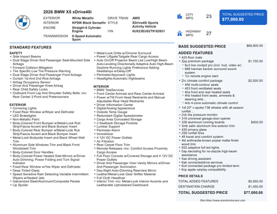 2026 BMW X5 xDrive40i