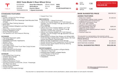 2023 Tesla Model 3 Base