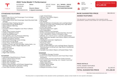 2022 Tesla Model Y Performance