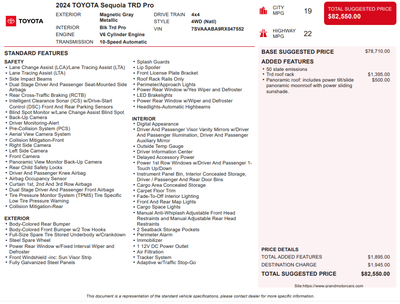 2024 Toyota Sequoia TRD Pro