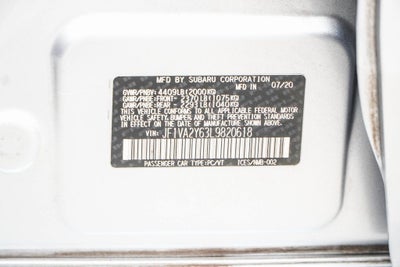 2020 Subaru WRX STi Limited