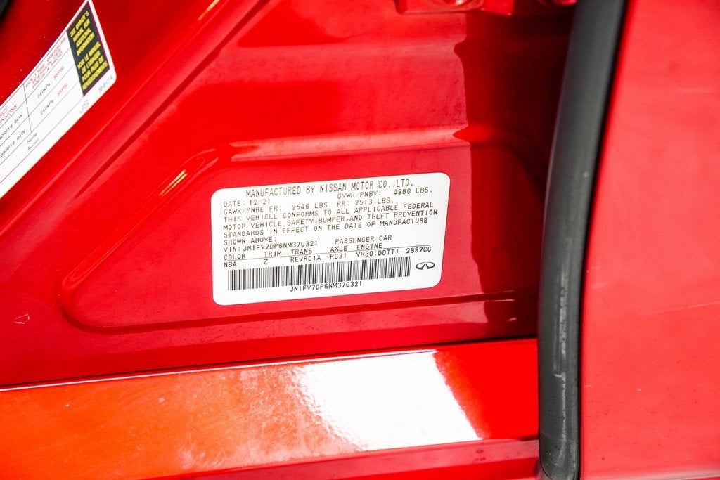 2022 INFINITI Q50 Red Sport 400