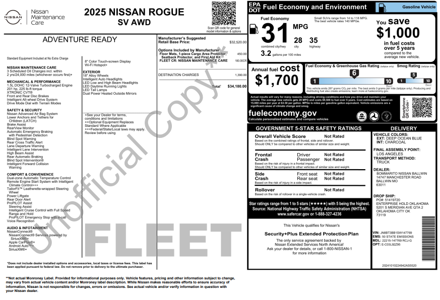 2025 Nissan Rogue SV