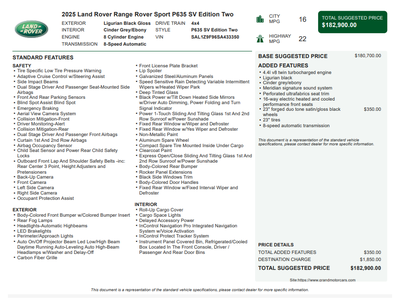 2025 Land Rover Range Rover Sport SV Edition Two