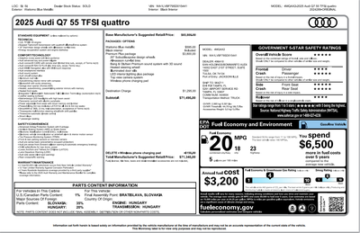 2025 Audi Q7 55 Premium Plus quattro