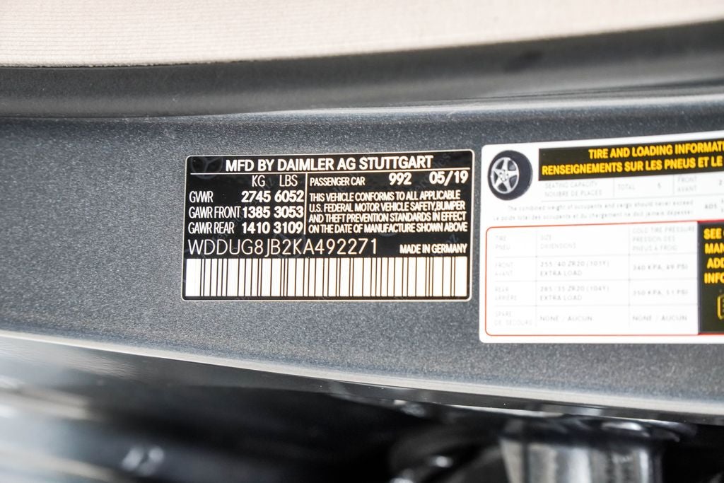 2019 Mercedes-Benz S-Class S 63 AMG® 4MATIC®