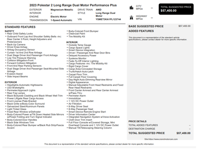 2023 Polestar 2 Long Range Dual Motor Performance Plus