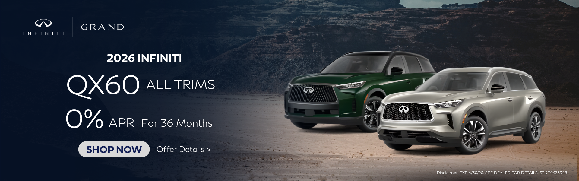 2026 INFINITI QX60 ALL TRIMS