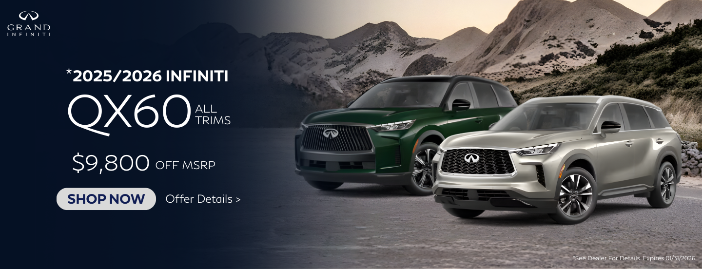 2025/2026 INFINITI QX60 ALL TRIMS