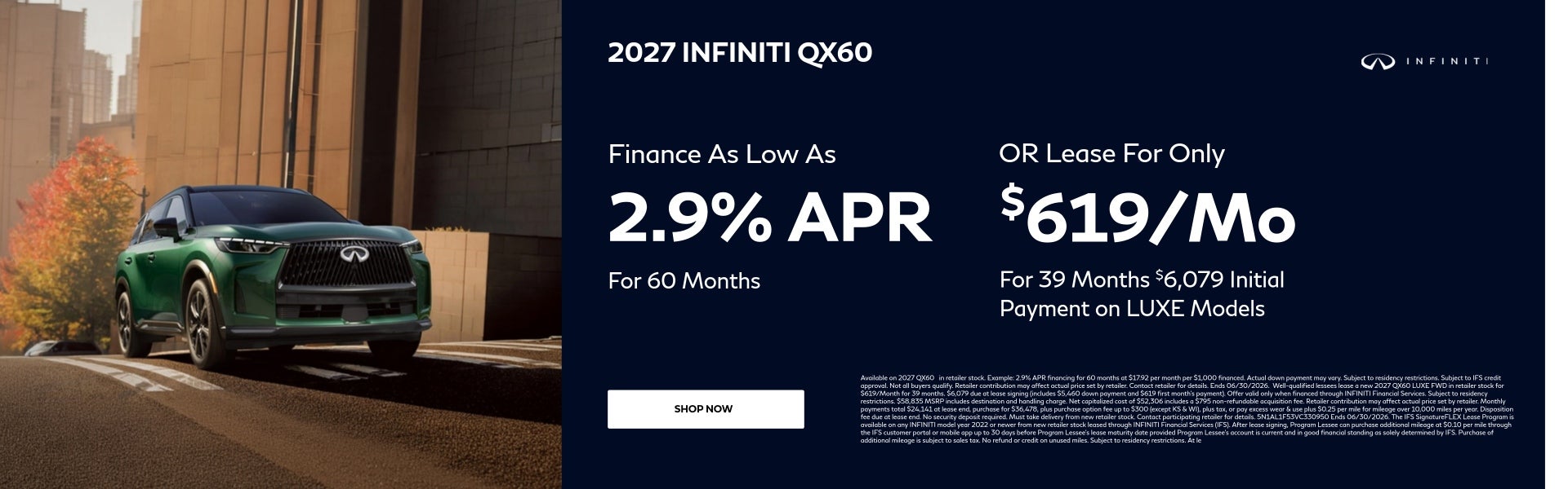 2027 QX60 Special
