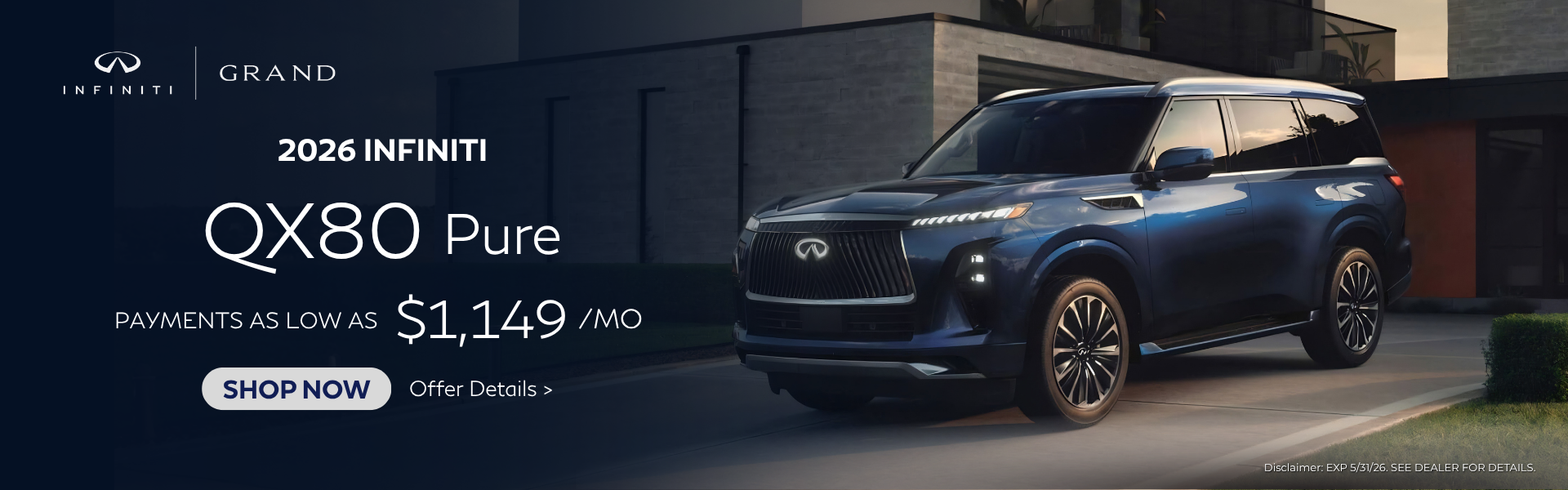 2026 Infiniti QX80 Pure